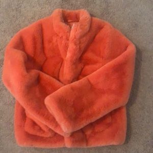 Anthropologie faux fur jacket
